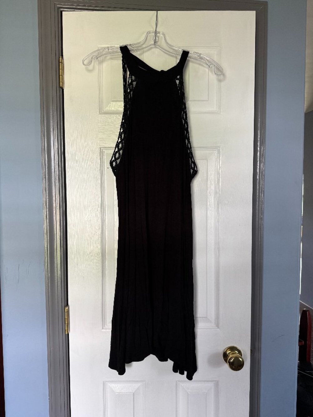 CY Fashion Size M Black Halter Neck Dress